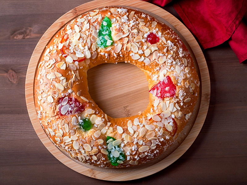 Roscón de reyes.