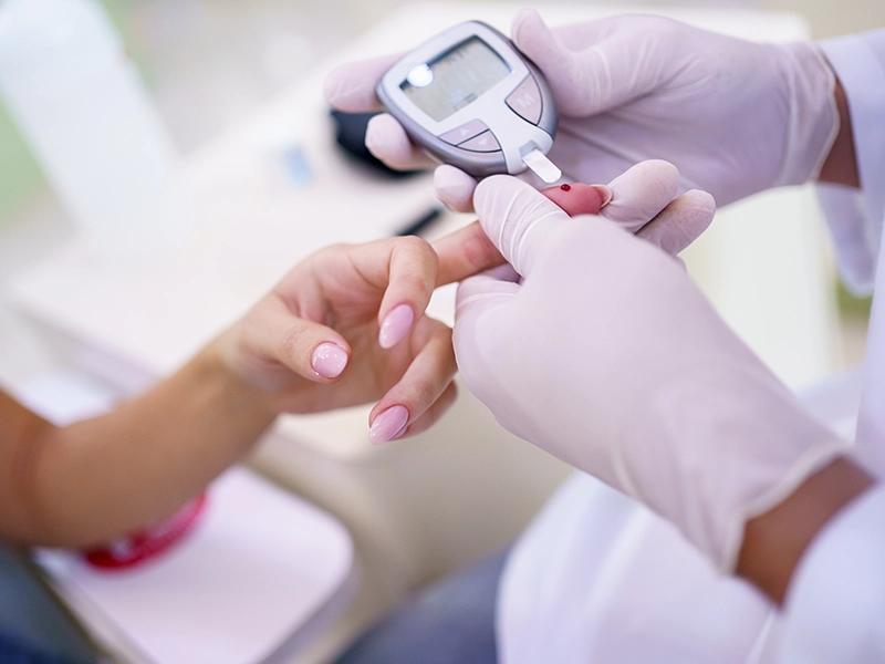 Prueba de diabetes.